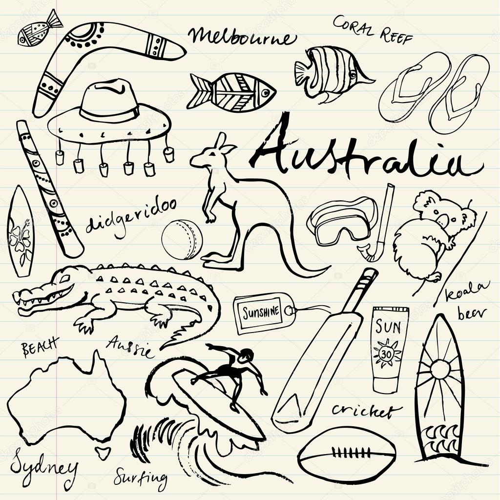 Australian doodles