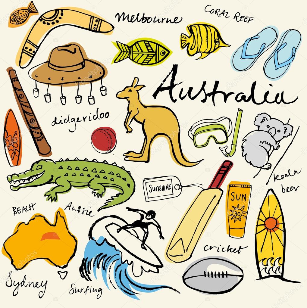 Australian doodles