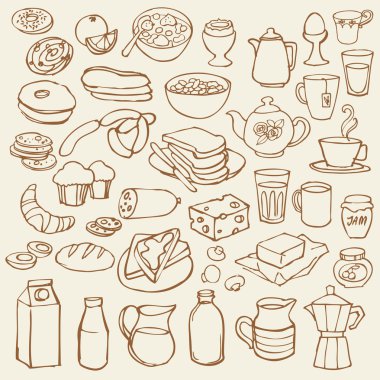 Kahvaltı doodle