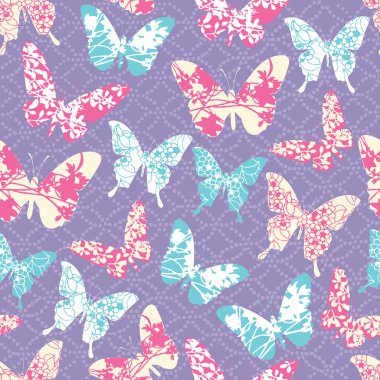 Kelebekler ile desen