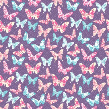 Kelebekler ile desen