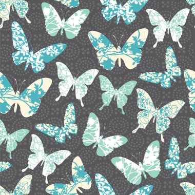 Kelebekler ile desen