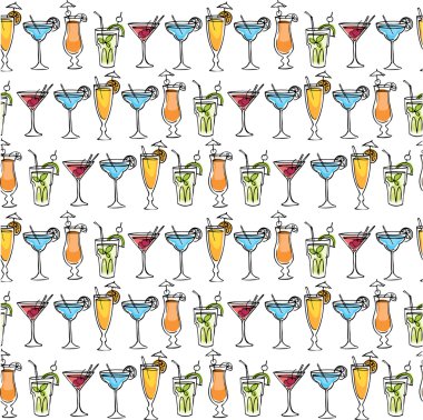 kokteyl içecekler desen