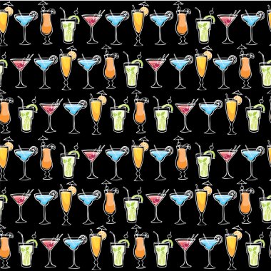 kokteyl içecekler desen