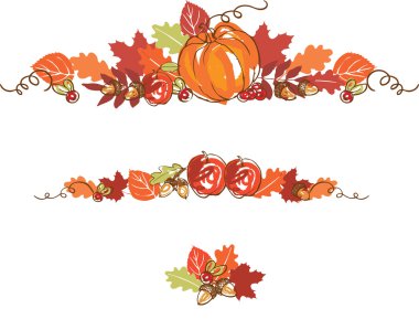 Thanksgiving autumn background clipart