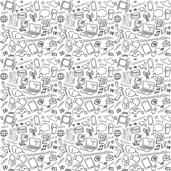 Internet seamless background — Stock Vector