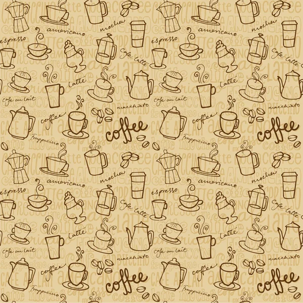 Fondo caffè — Vettoriale Stock