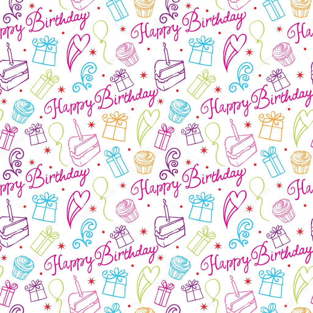 Happy Birthday pattern Stock Vector OMW 48660793 Happy Birthday pattern Stock Vector OMW 48660793