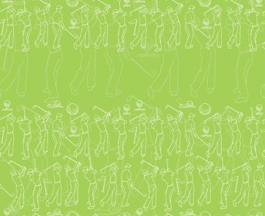 çeşitli golf oyuncusu arka plan