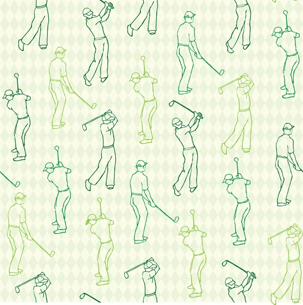 Various golf player background — Stock Illustration Various golf player background Stock Vector