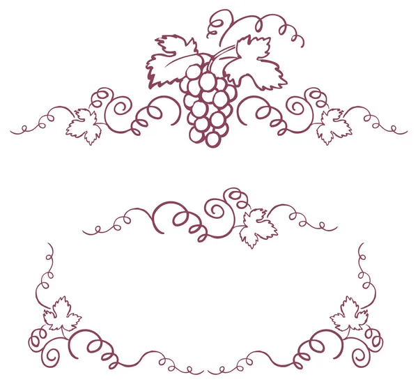 grapevine borders clipart