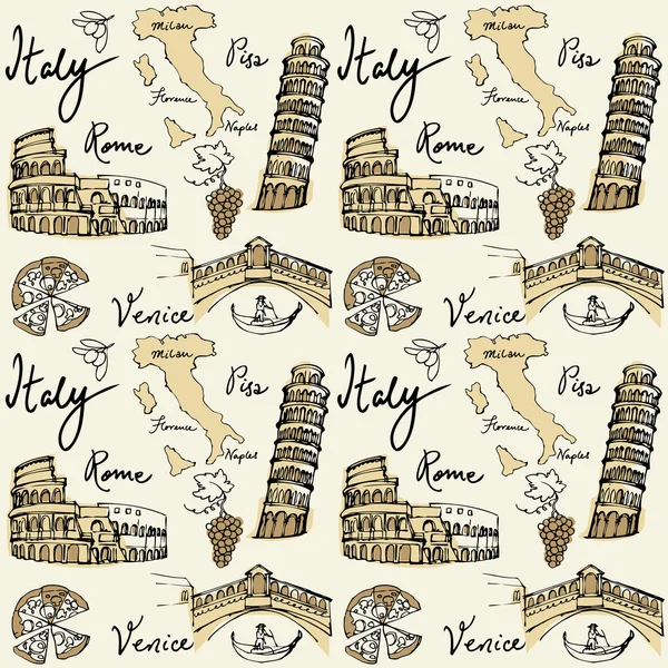 Italy icons — Stock Vector