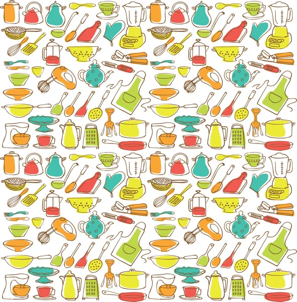 Iconos de cocina — Vector de stock