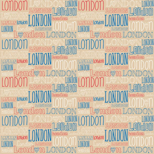 ロンドンのタイポグラフィ — ストックベクタ
