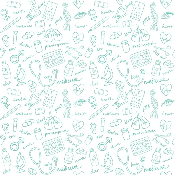 Medicine icons pattern — Stock Vector