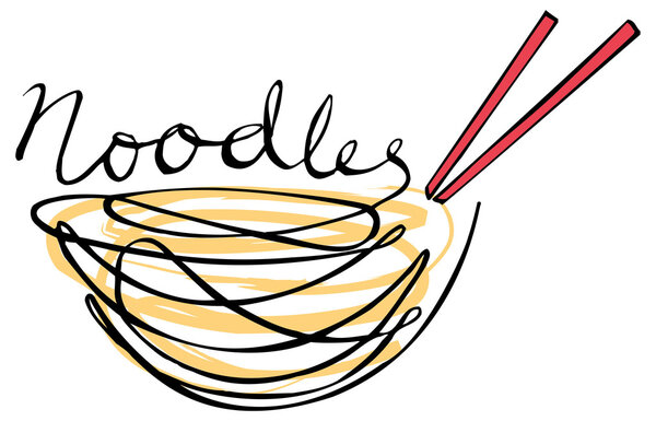 Noodles in bowl
