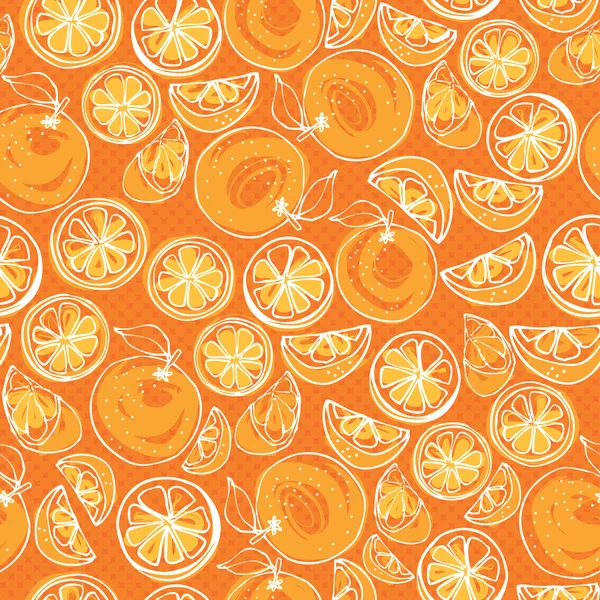 Oranges pattern — Stock Vector