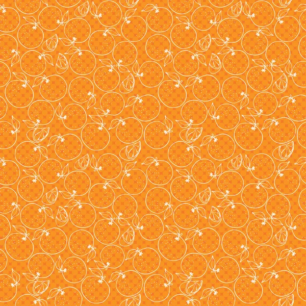 Apelsiner mönster — Stock vektor