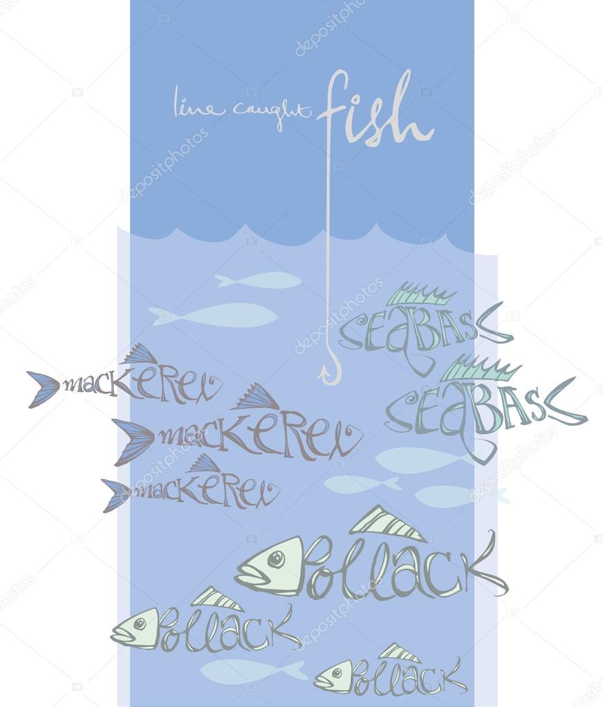 Sea fish eco friendly — Stock Vector © OMW 48697733