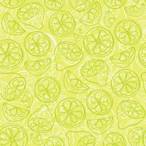 Limones en rodajas — Vector de stock