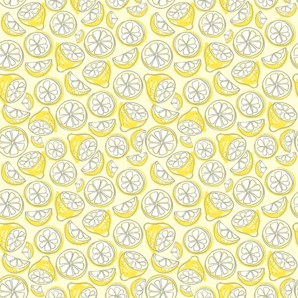 Sliced lemons — ストックベクタ