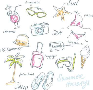 yaz tatili arka plan