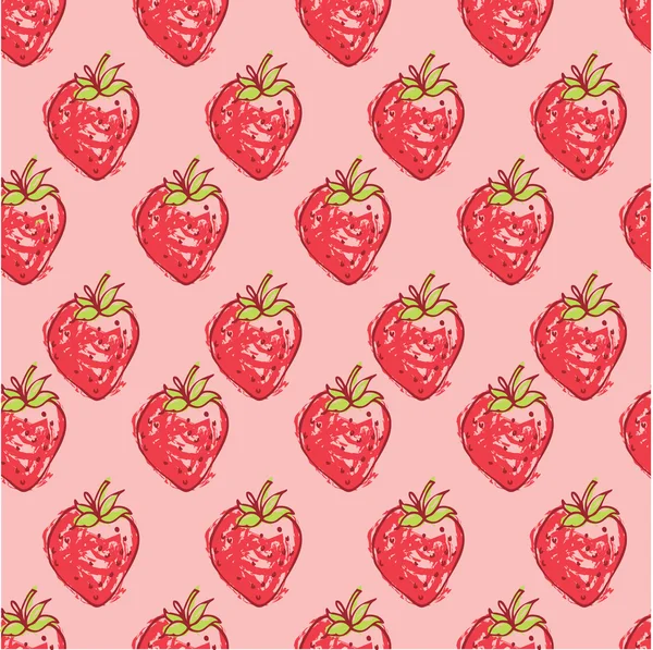 Modèle de fraises — Image vectorielle