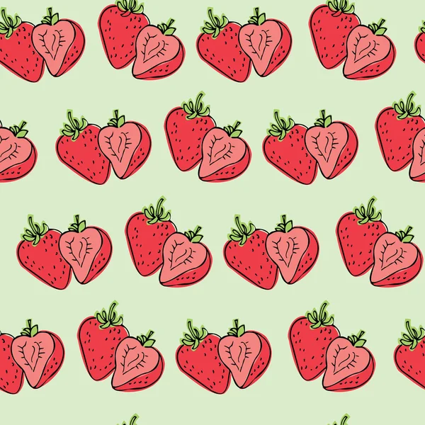 Φράουλες μοτίβο — Διανυσματικό Αρχείο