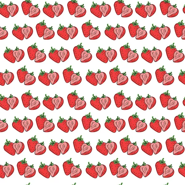 Modèle de fraises — Image vectorielle