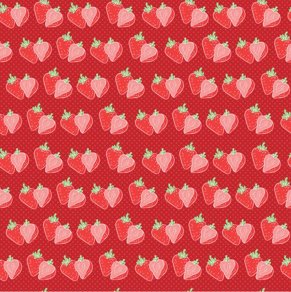 Modèle de fraises — Image vectorielle