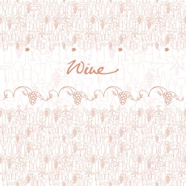 şarap şişeleri, gözlük & üzüm