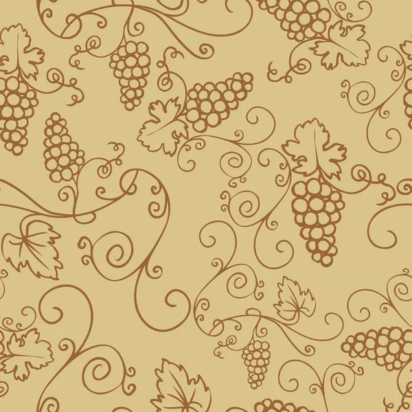 ブドウの木パターン — ストックベクタ