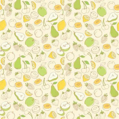 Meyve simgeler desen