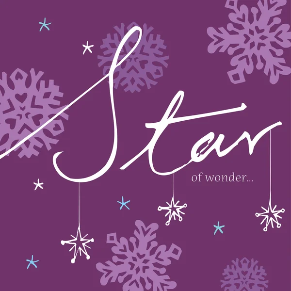 Star julkort — Stock vektor