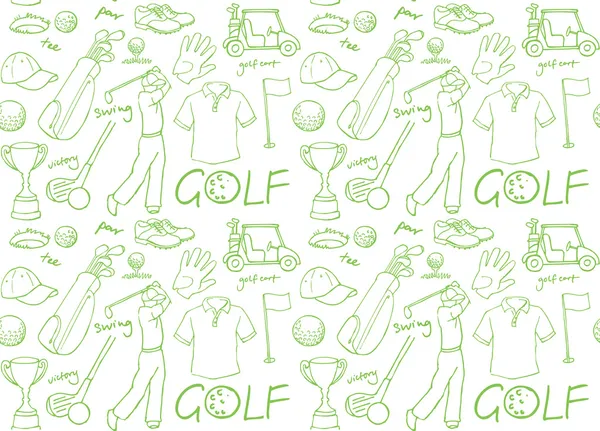 Модель гольфа — стоковый вектор