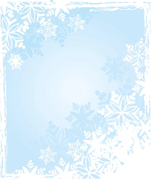 Snowflake frame — Stock Vector