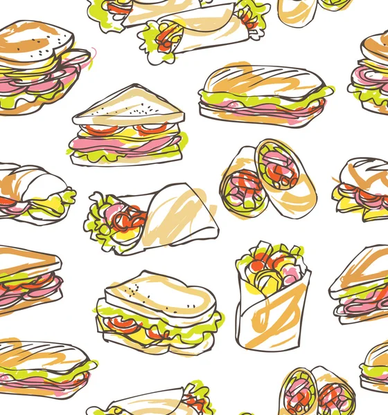 Patrón sándwich — Archivo Imágenes Vectoriales