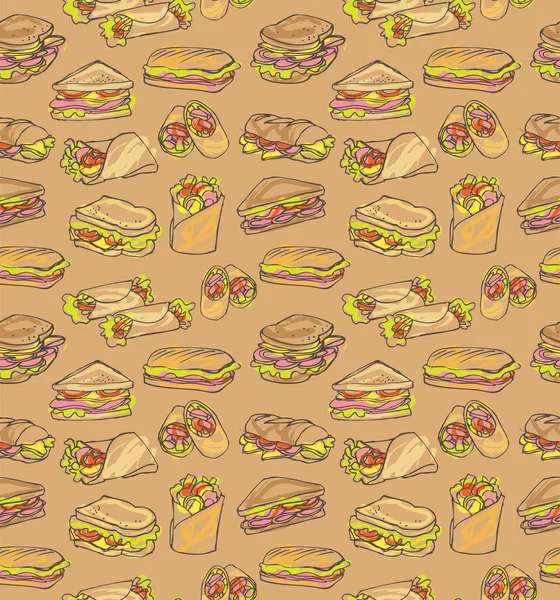 Sandwich patroon — Stockvector