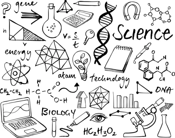 Contesto scientifico — Vettoriale Stock