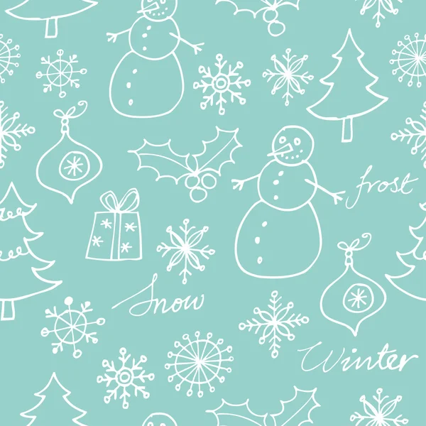 Christmas seamless background — Stock Vector