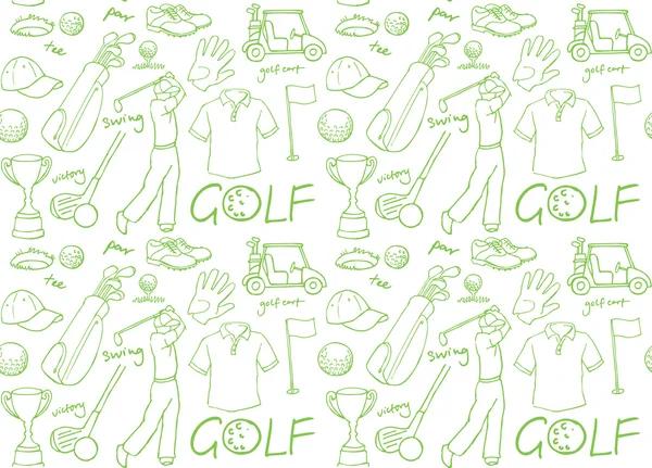 Golf pattern — Stock Illustration Golf pattern Stock Vector
