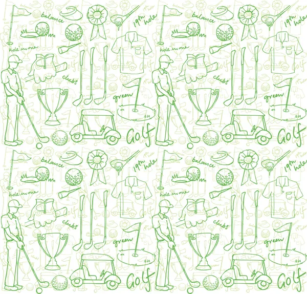 Golf pattern — Stock Illustration Golf pattern Stock Illustration