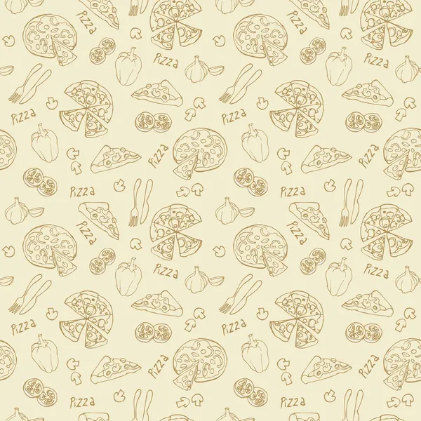 Pizza background — Stock Illustration Pizza background Vector Graphics