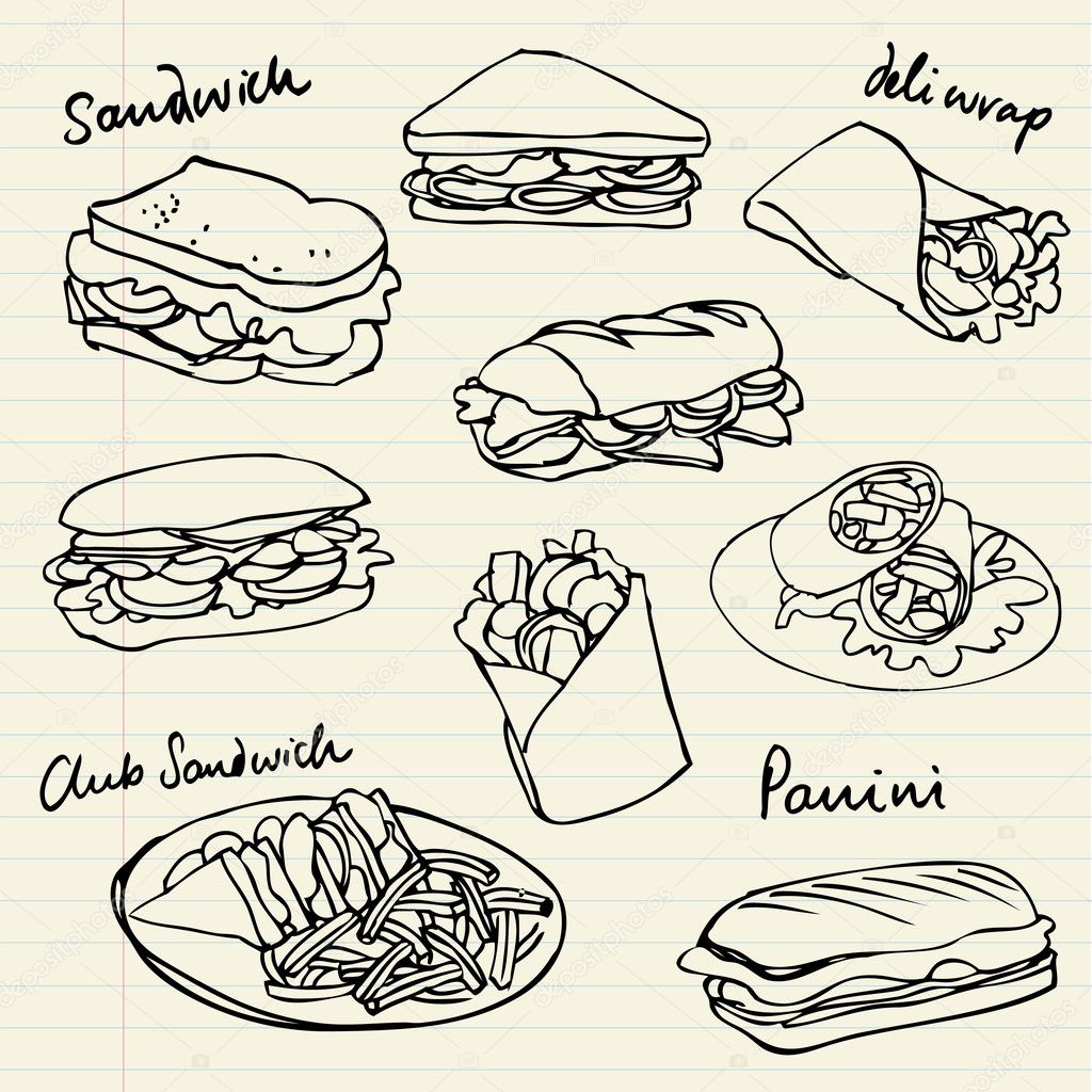 Sandwich doodle
