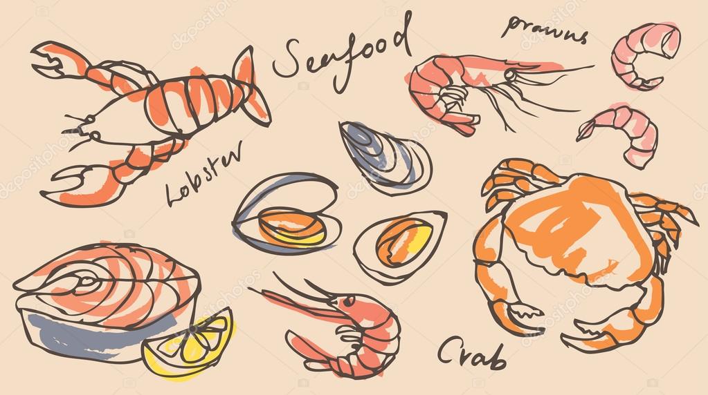 Рисунки Морепродуктов