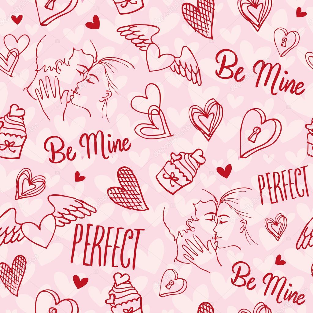 Seamless love pattern