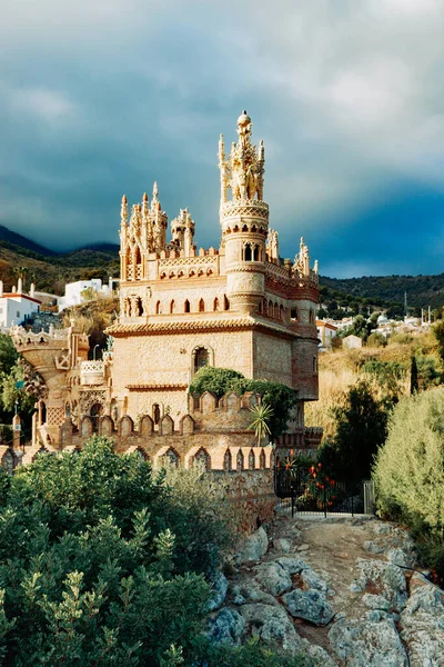 Kristof Kolomb 'a adanmış Colomare Anıt Kalesi. Benalmadena Malaga İspanya. — Stok fotoğraf