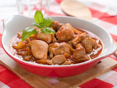 Provencial chicken stew clipart