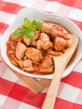 Provencial chicken stew clipart