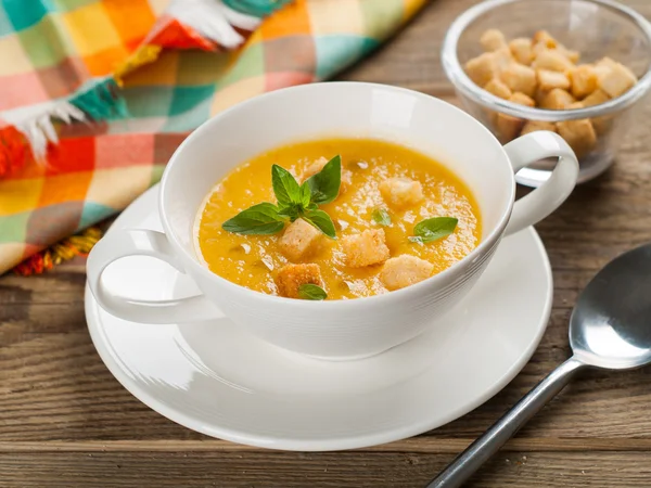 Zupa dyniowa — Zdjęcie stockowe